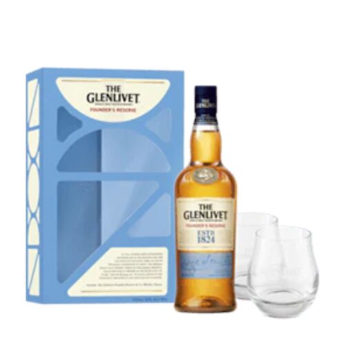 GLENLIVET FOUNDERS &  GLA/PACK 40% 700ML