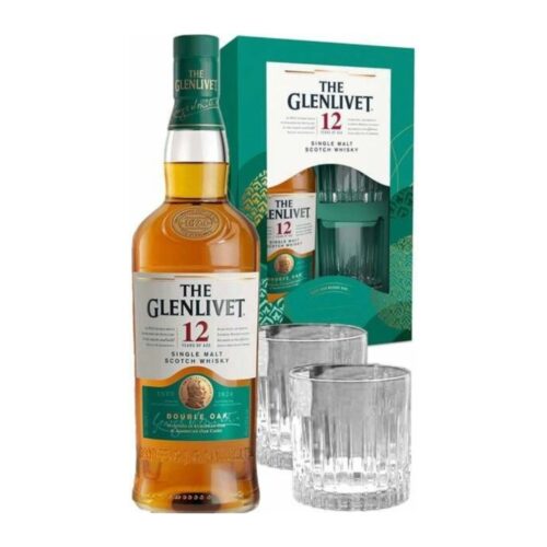 GLENLIVET 12YR GLASS PACK 40% 700ML