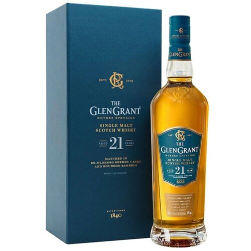 GLEN GRANT SINGLE MALT SCOTCH WHISKEY 46% 21 YRS 700ML